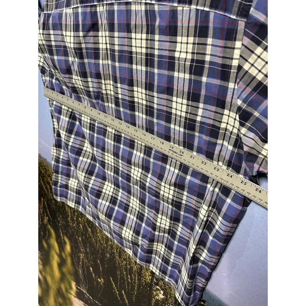 POLO by RALPH LAUREN Andy Camp Buttonfront Plaid Shirt Size XL Short Sleeve‎